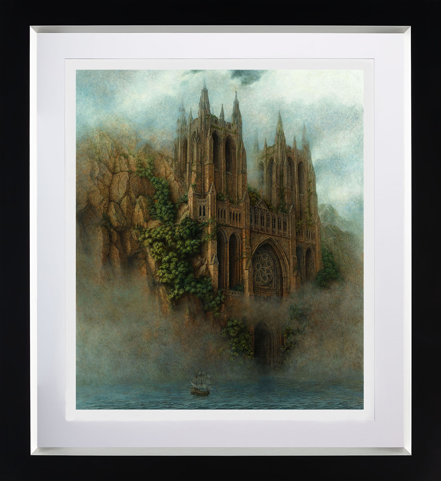 Jacek Szynkarczuk - reprodukcja obrazu "Poszukiwania nieodkrytych katedr"