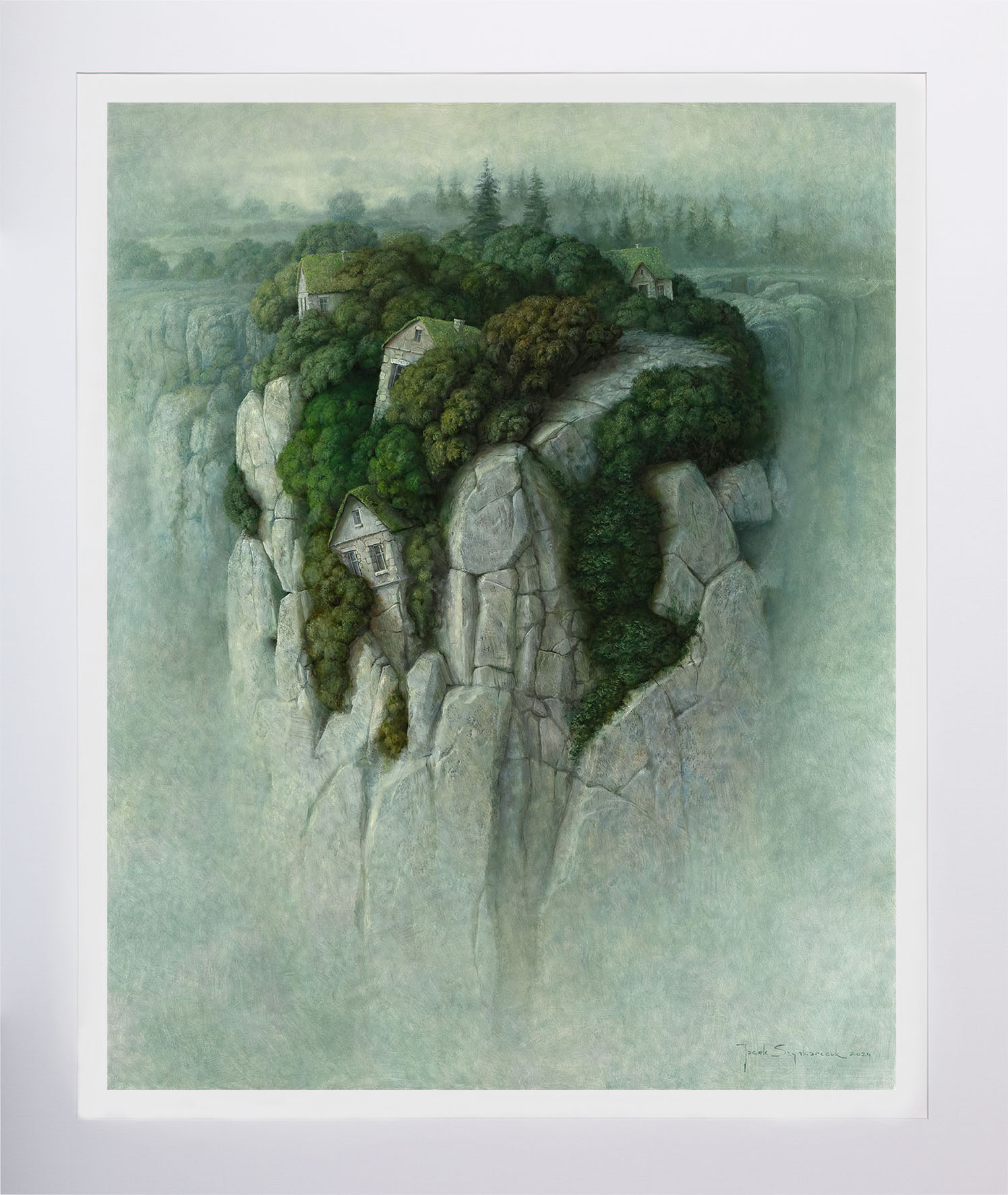 Jacek Szynkarczuk - reprodukcja obrazu "Wieś na skraju snu"