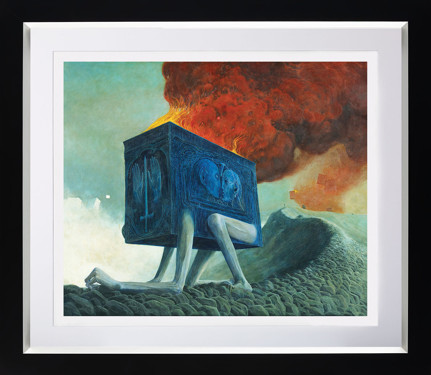 Zdzisław Beksiński - reprodukcja obrazu "Bez tytułu"