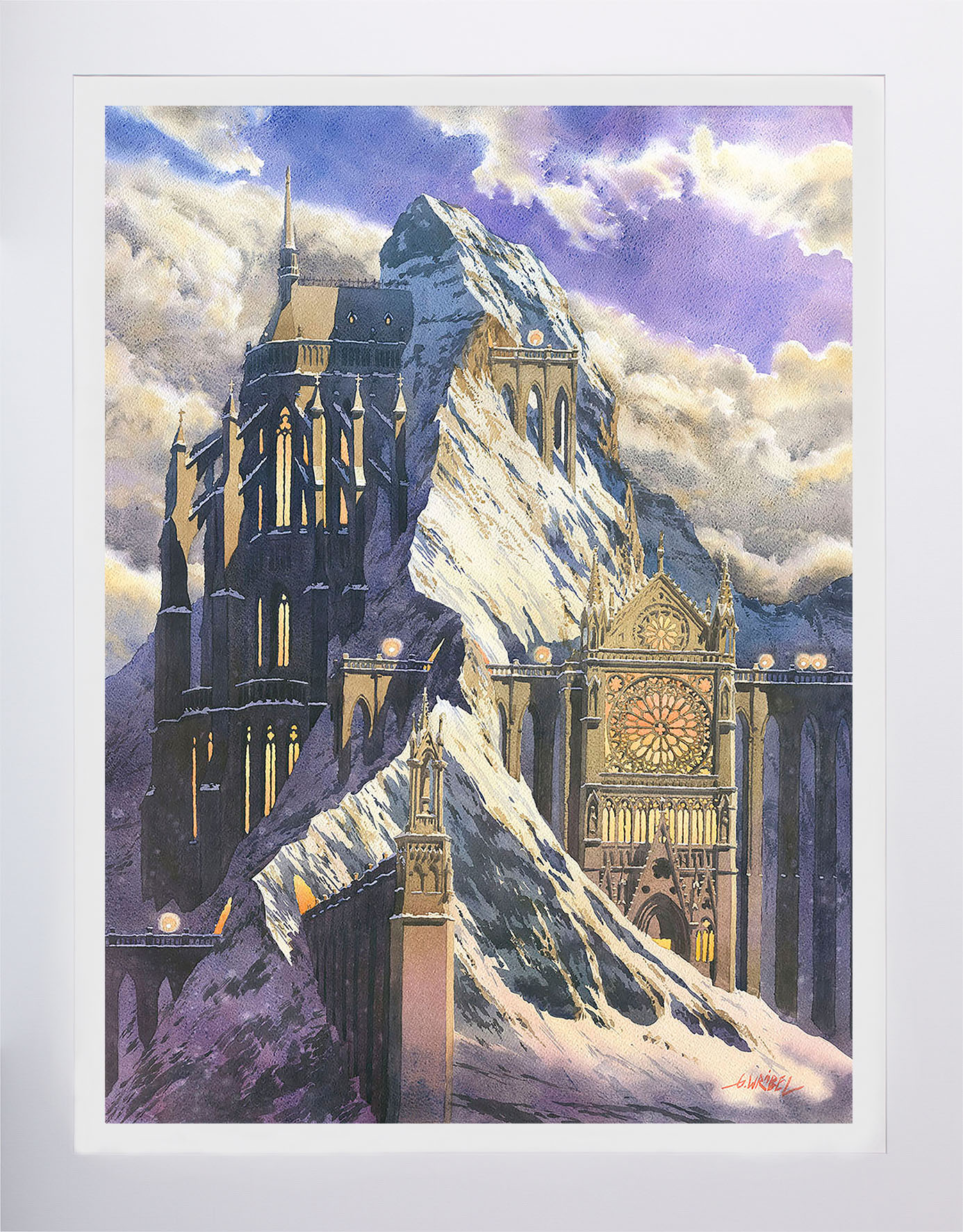 Grzegorz Wróbel - reprodukcja obrazu "Domy. Góry"