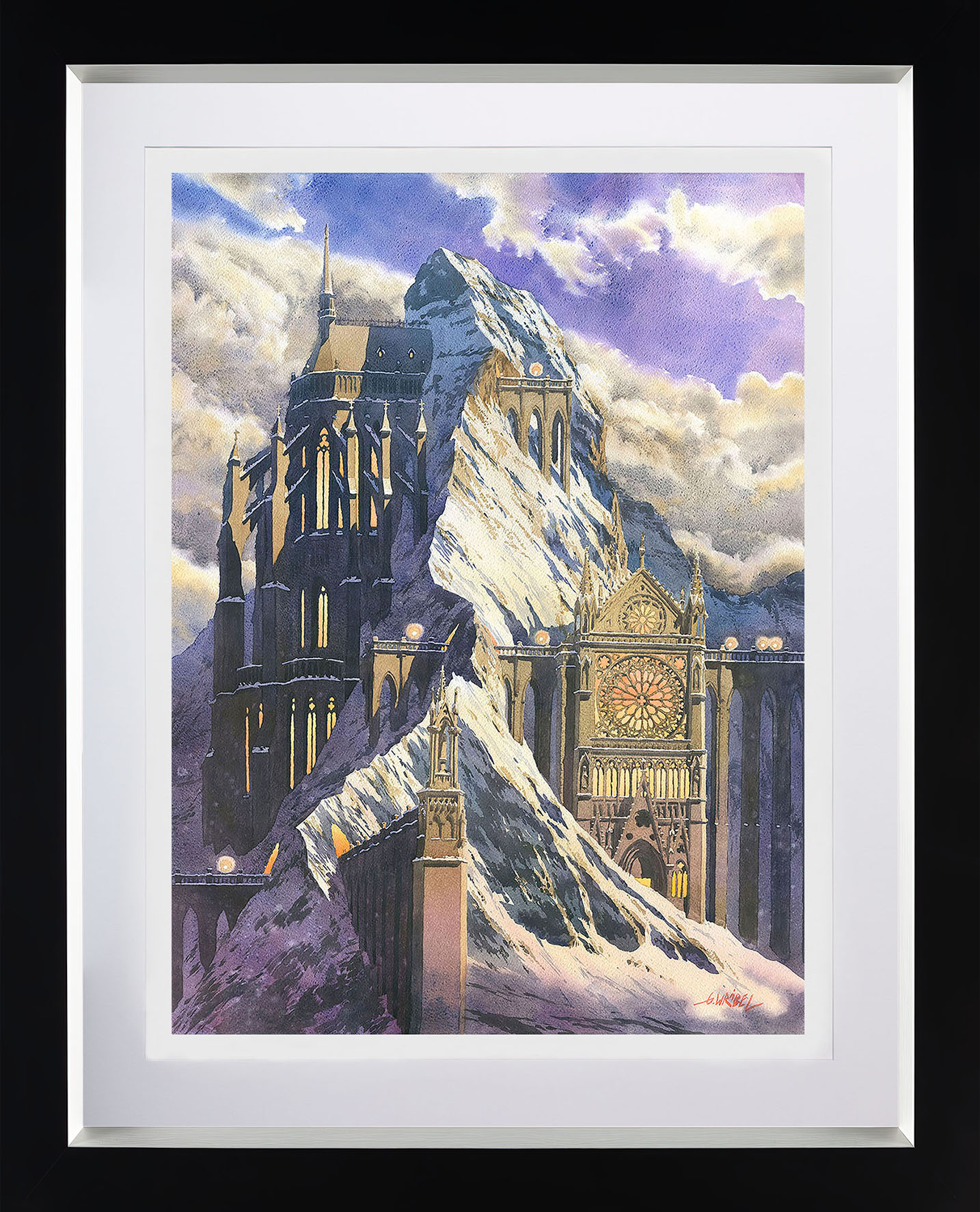 Grzegorz Wróbel - reprodukcja obrazu "Domy. Góry"