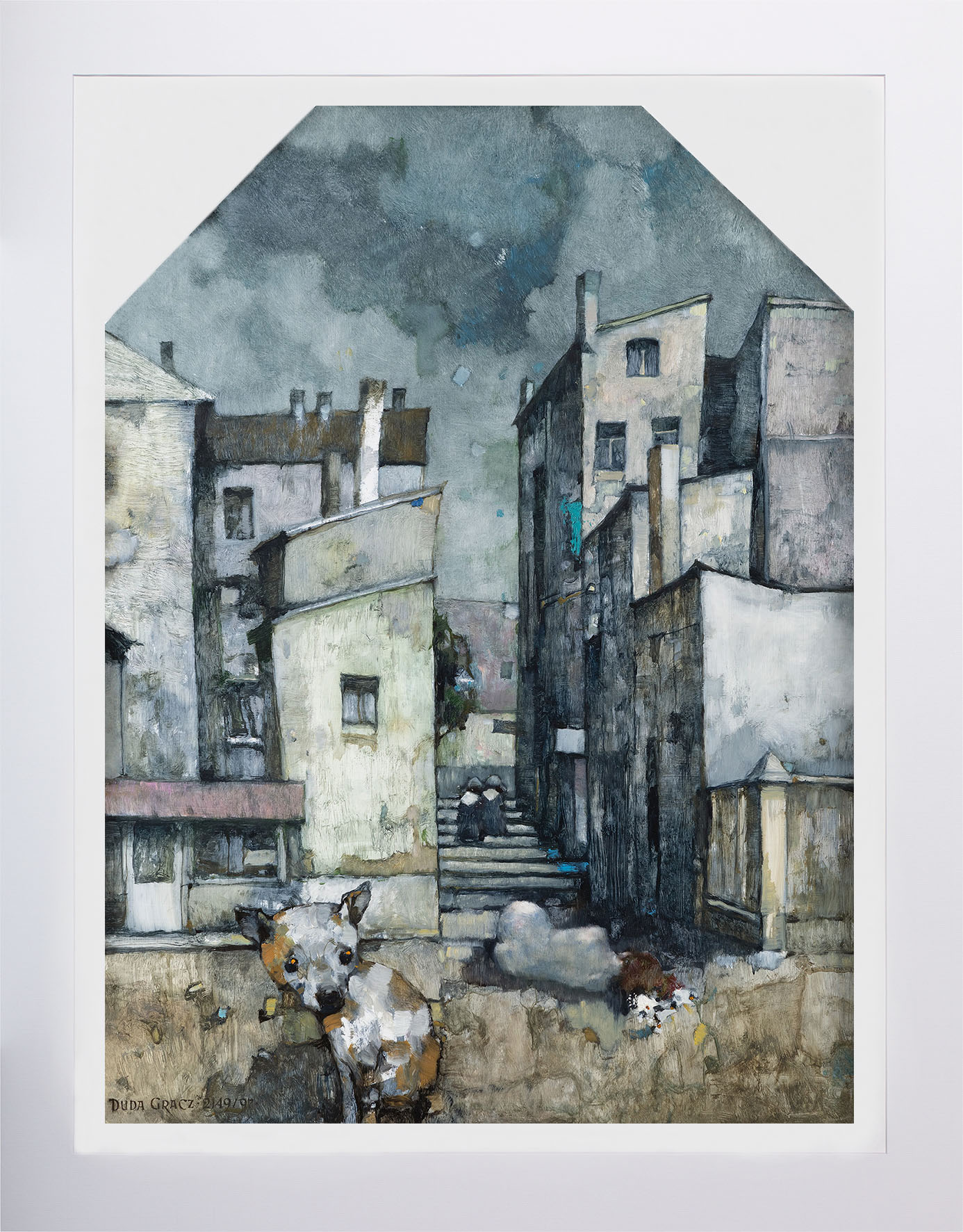 Jerzy Duda-Gracz - reprodukcja obrazu "Tryptyk | Mikołów | R. Wojaczkowi"