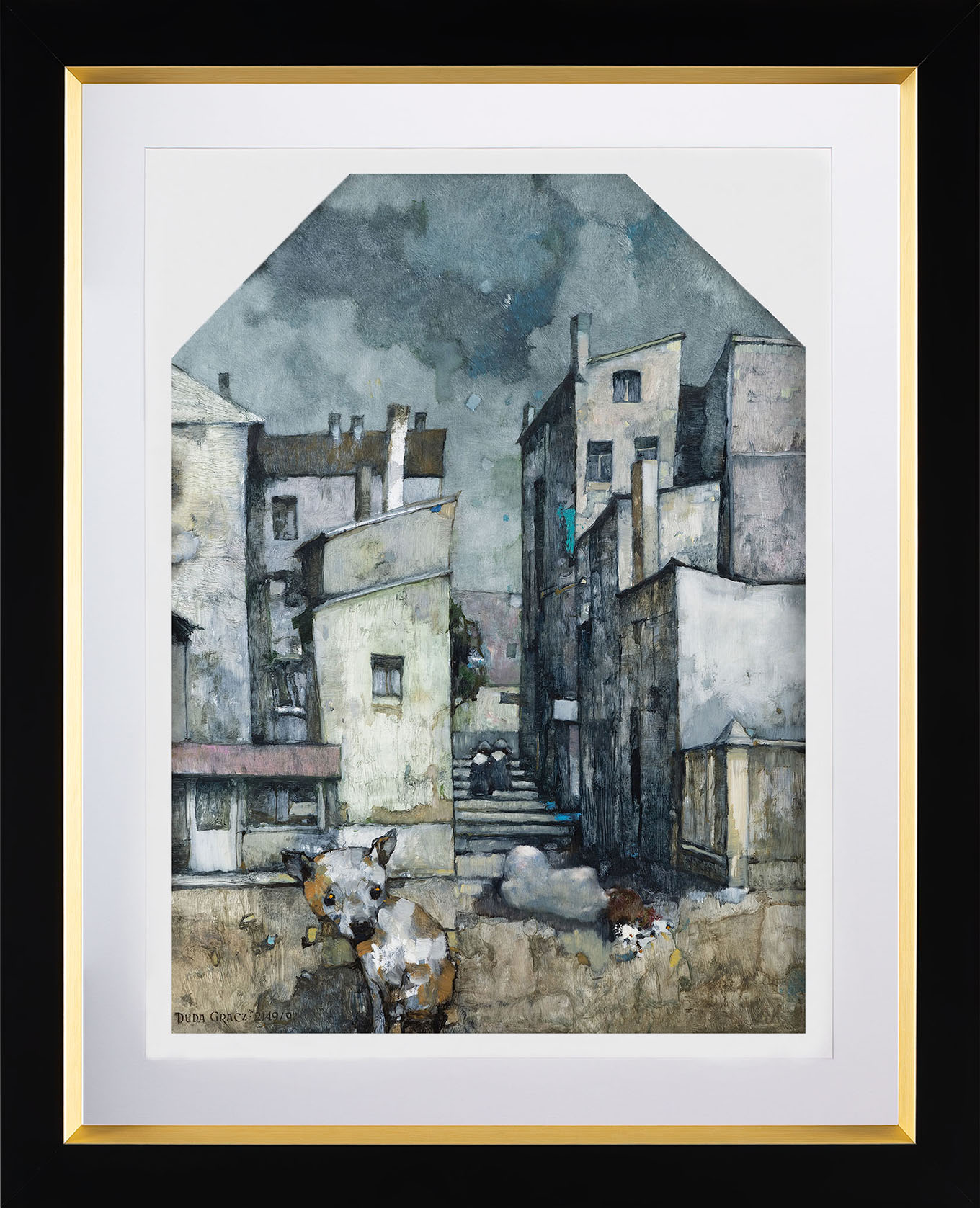 Jerzy Duda-Gracz - reprodukcja obrazu "Tryptyk | Mikołów | R. Wojaczkowi"