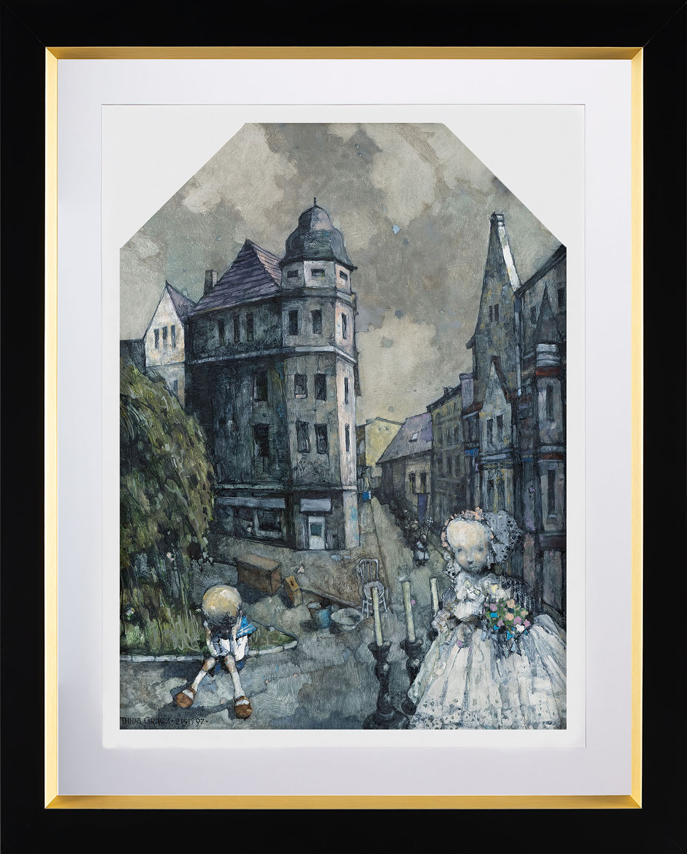 Jerzy Duda-Gracz - reprodukcja obrazu "Tryptyk | Mikołów | R. Wojaczkowi"