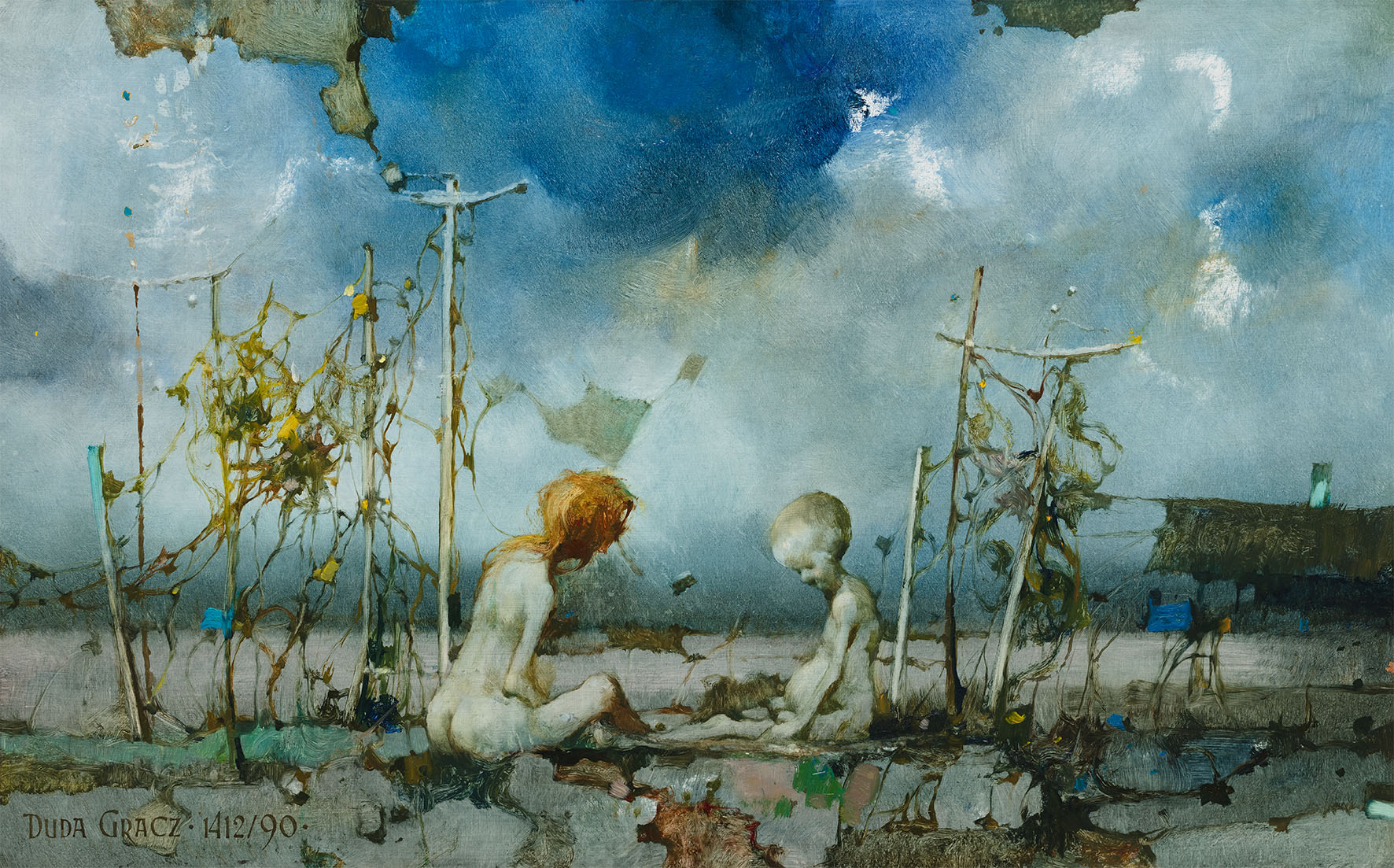 Jerzy Duda-Gracz - reprodukcja obrazu "Próba rekonstrukcji Raju"