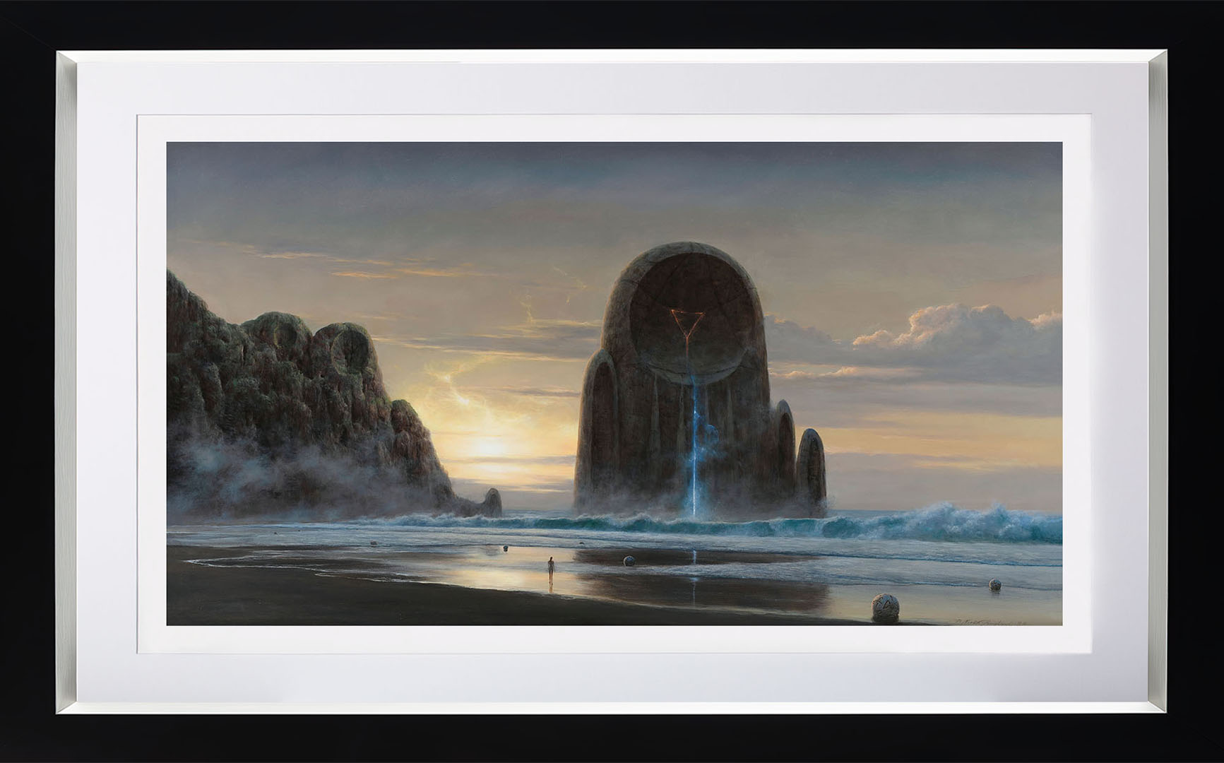 Maksymilian Novak-Zempliński - reprodukcja obrazu "Volubilem Lapidibus"