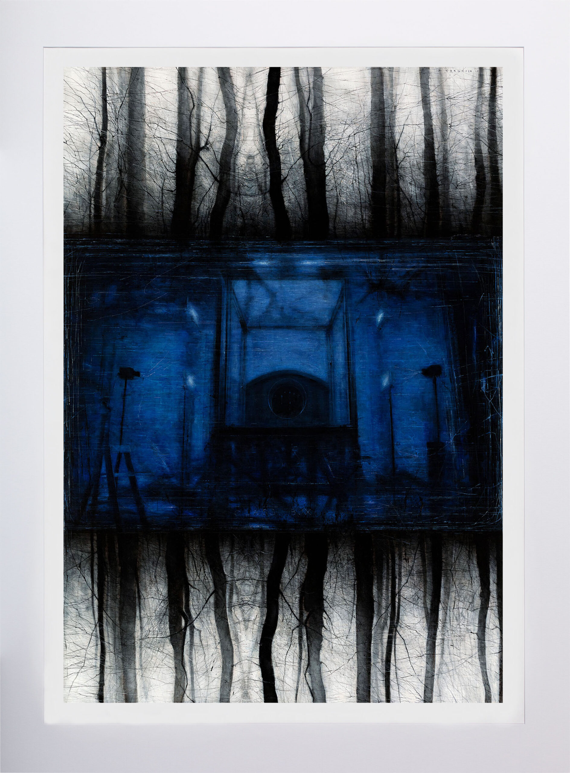 Mariusz Krawczyk - reprodukcja obrazu "Twin Peaks. Glass Box"